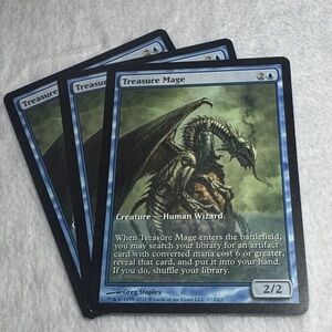 MTG Magic the Gathering Treasure Mage x3